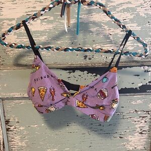 F.R.I.E.N.D.S MeUndies Purple Triangle Bra